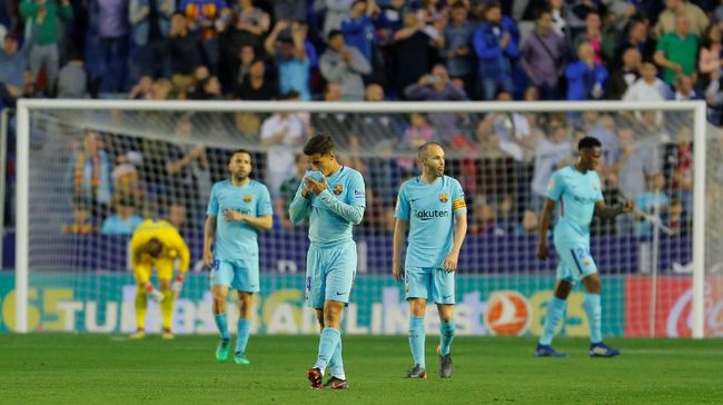 Barcelona Kalah dari Levante Ketika Messi serta Suarez Absen